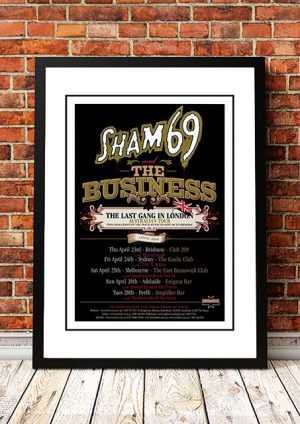 Sham 69 / The Business ‘The Last Gang In London’ Australian Tour 2009