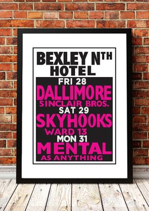 Skyhooks / Mental As Anything / Dallimore ‘Bexley North Hotel’ Sydney, Australia 1980