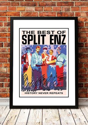 Split Enz ‘History Never Repeats’ In Store Poster 1987