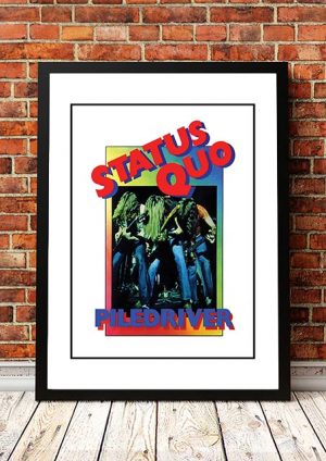 Status Quo ‘Piledriver’ In Store Poster 1972