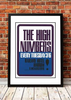 The Who High Numbers Dusty Springfield Brighton Hippodrome Concert Poster 1964 