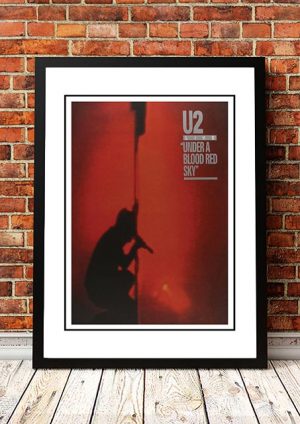 U2 ‘Under A Blood Red Sky’ In Store Poster 1983