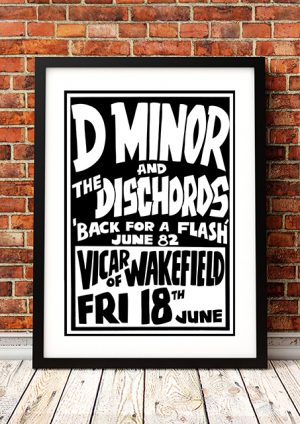 Dee Minor And The Dischords Gig Poster 1981