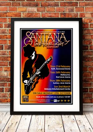 Santana – ‘Live Your Light’ Australian Tour 2008