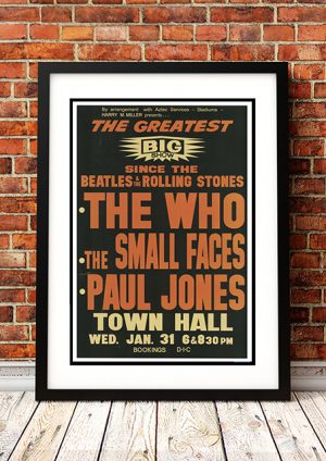 Who / The Small Faces / Paul Jones ‘Town Hall’ Auckland New Zealand 1968