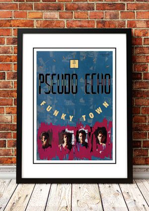 Pseudo Echo ‘Funky Town’ In Store Poster 1985