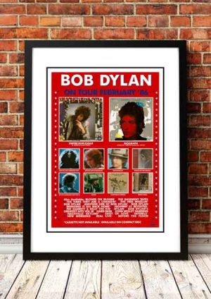 Bob Dylan ‘Australian Tour’ In Store Poster 1986