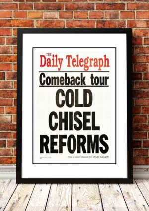 Cold Chisel ‘Daily Telegraph Promo Poster’ Sydney, Australia 1997