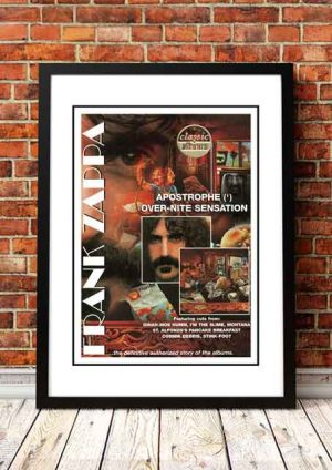 Frank Zappa ‘Apostrophe Over-Nite Sensation’ In Store Poster 1986