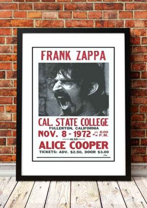Frank Zappa ‘California State College’ California, USA 1972