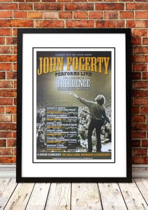 John Fogarty Australian Tour Poster 2012