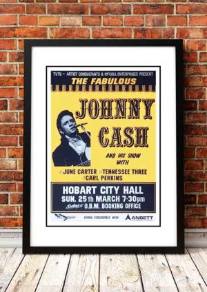 Johnny Cash ‘Hobart City Hall’ Tasmania, Australia 1973