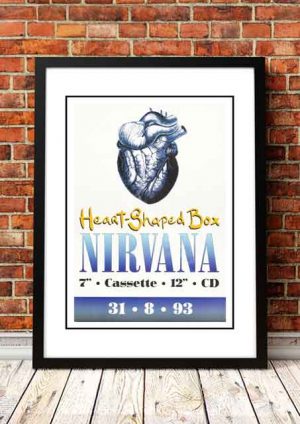 Nirvana ‘Heart Shaped Box’ In Store Poster 1993