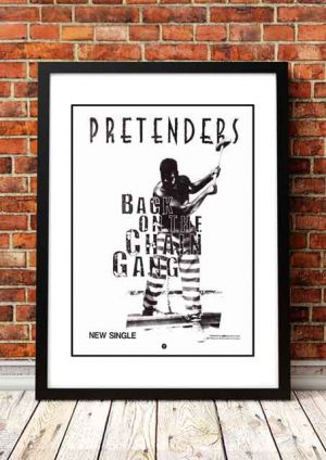 The Pretenders ‘Back On The Chain Gang’ In Store Poster 1982