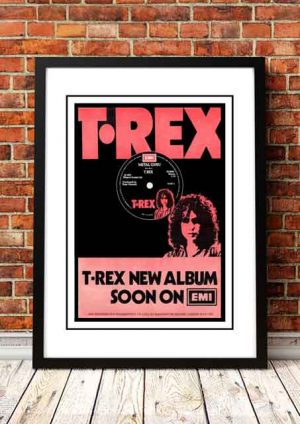 T Rex / Marc Bolan ‘Slider’ Promo Poster 1972