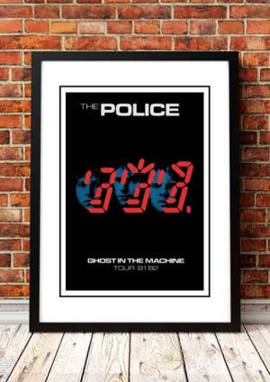 The Police ‘Ghost In The Machine’ Tour Poster 1981