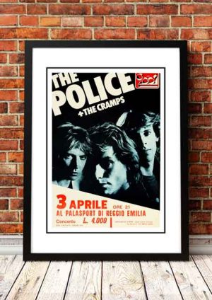 The Police / The Cramps ‘Palazzetto Dello Sport’ Reggio, Italy 1980
