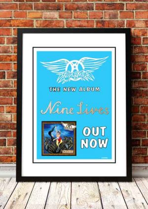 Aerosmith ‘Nine Lives’ In Store Poster 1997