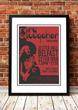 Rory Gallagher ‘Ulster Hall’ Ireland, UK 1988