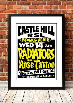 Rose Tattoo / Radiators ‘Castle Hill RSL’ Sydney, Australia 1981