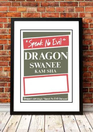 Dragon ‘Speak No Evil’ Tour Poster 1986