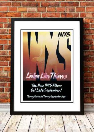 INXS ‘Listen Like Thieves’ In Store Poster 1995