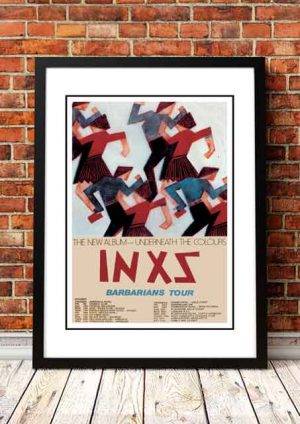 INXS ‘Underneath The Colours’ In Store Poster 1981