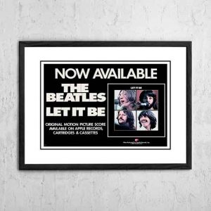 The Beatles ‘Let It Be’ In Store Poster 1970