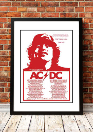 AC/DC ‘US Tour’ Poster 1977