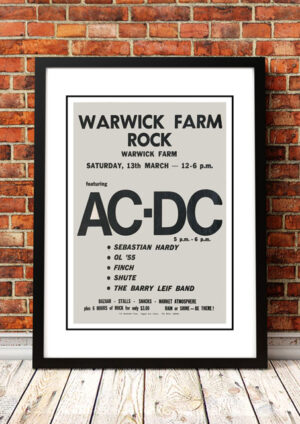 AC/DC ‘Warwick Farm Racecourse’ Sydney, Australia 1976